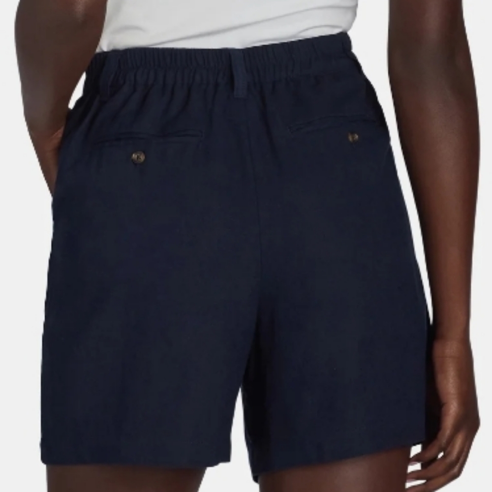 NWT Time and True Linen Blend Shorts, XL (16-18), Dark Navy Blue - Picture 2 of 7